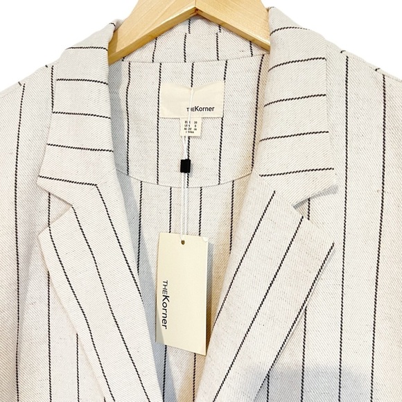 Linen/Cotton Longline Button Front Lightweight Coat from The Korner - Size Small - Picture 5 of 9